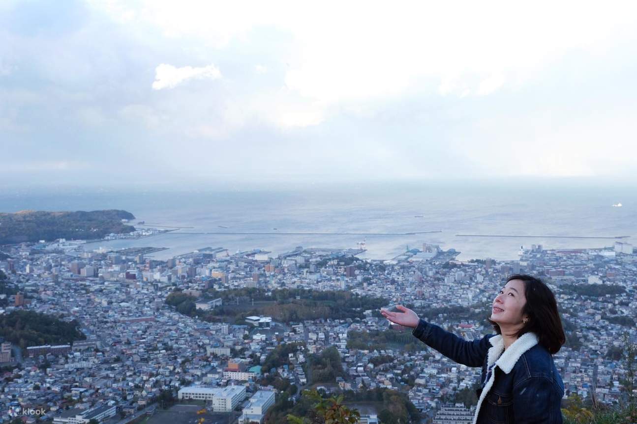 [Gunung Otaru Tengu] Menghadap bandar Otaru menentang Laut Jepun